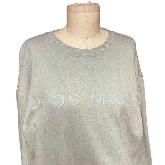 Good American Good Mama‎ Oversize Graphic Sweatshirt Size 2 / US Medium - Picture 3 of 8